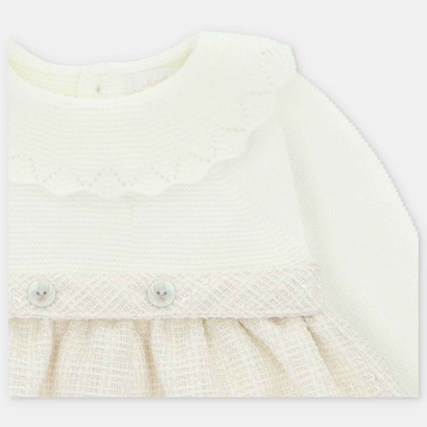 VESTIDO PUNTO Y TELA NIÑA DERBY