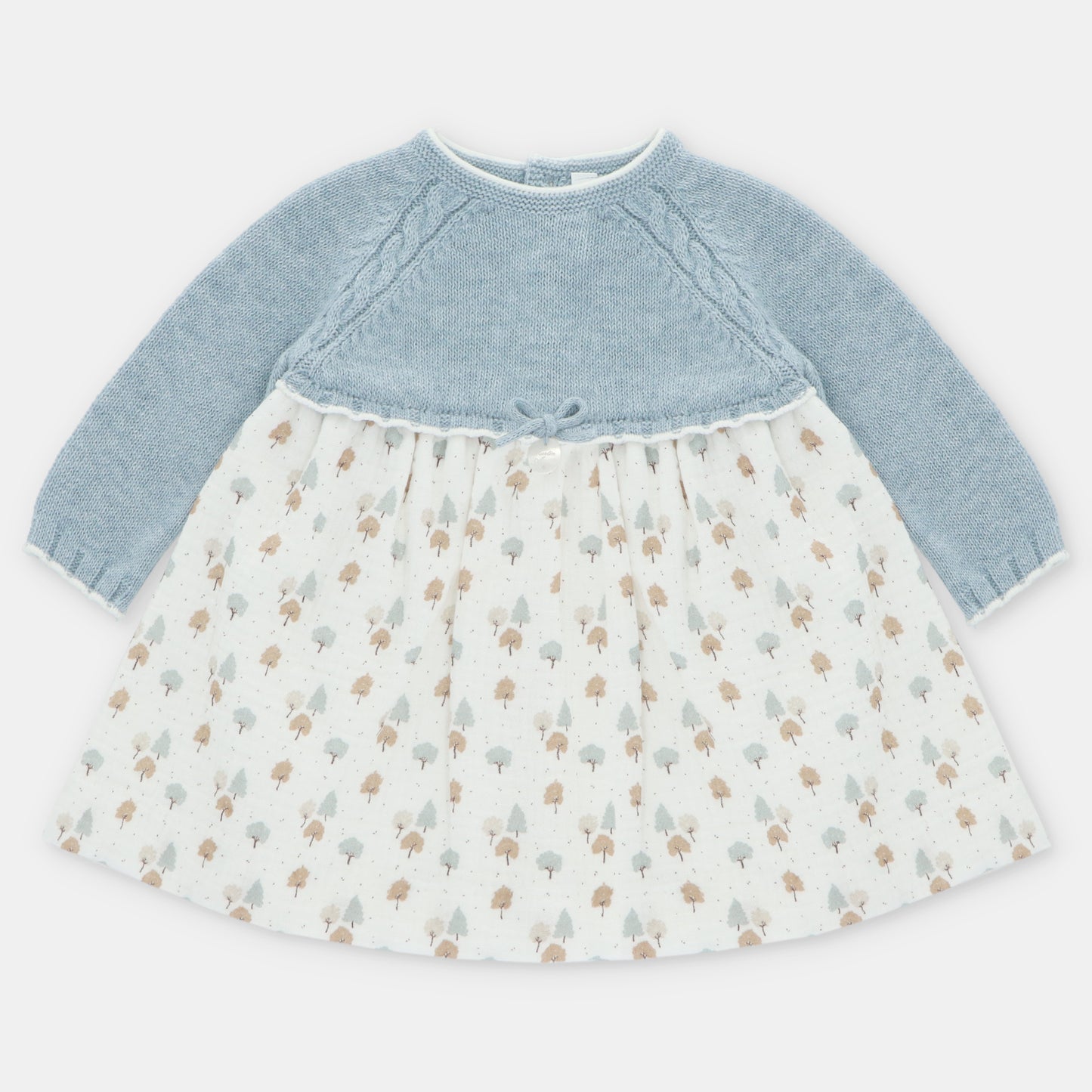 VESTIDO PUNTO Y TELA CON BRAGUITA NIÑA SHEFFIELD