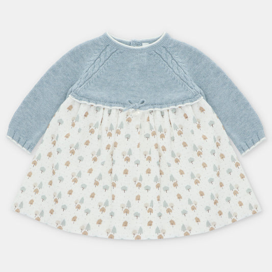 VESTIDO PUNTO Y TELA CON BRAGUITA NIÑA SHEFFIELD