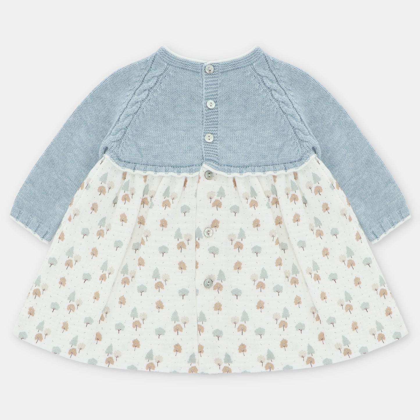 VESTIDO PUNTO Y TELA CON BRAGUITA NIÑA SHEFFIELD