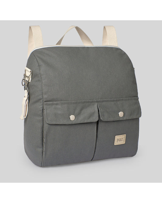 COLORFUL FAUX LEATHER BACKPACK WITH REMOVABLE HANDLE (34x15x35H) "WESTY"