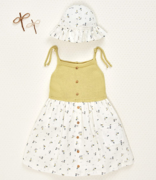 PTO/KNEE-LENGTH FABRIC DRESS "POMBA"