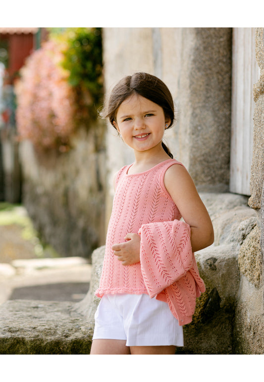 CHILDREN'S KNITTED TOP T-SHIRT "FARM"