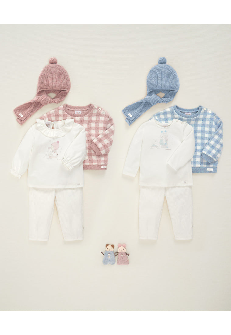 JERSEY SUDADERA DE CUADROS "DEVA"