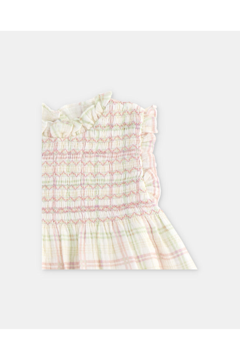 FRESONARA MARTIN ARANDA CHECKED FABRIC DRESS