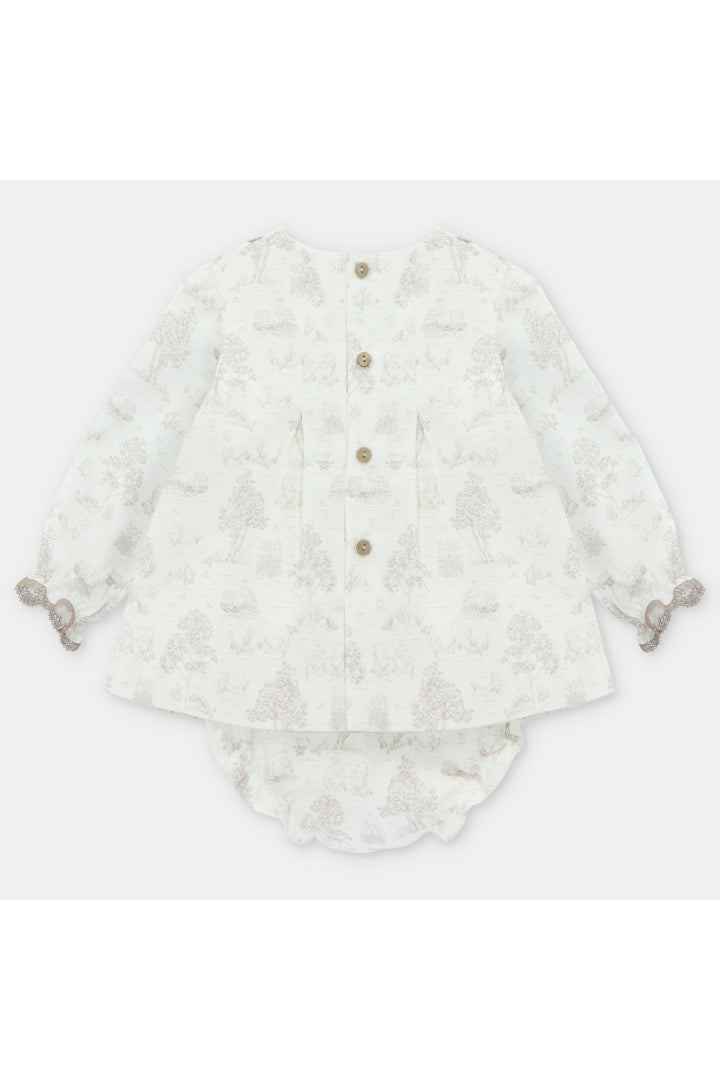 VESTIDO BRAGA TELA DE JOUY NIÑA