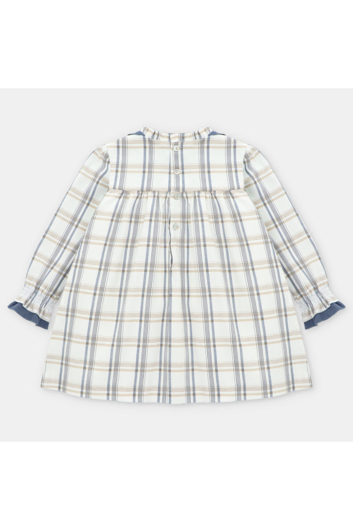 VESTIDO TELA CUADROS NIÑA