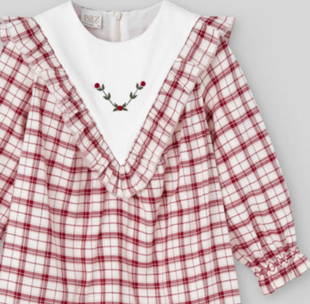 VESTIDO INFANTIL NIÑA CUADROS "ACEBO"