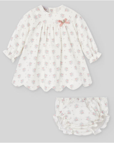 EMBROIDERED HONEYCOMB COLLAR DRESS AND "SEED" BRIEFS