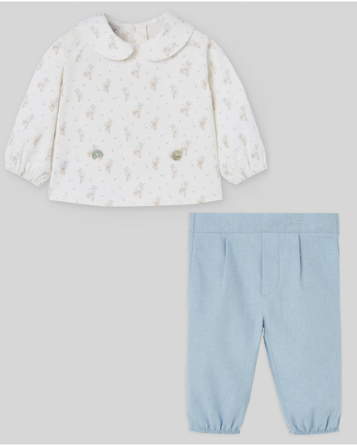 BOY'S OUTFIT: BLOUSE AND TROUSERS "KOALA"
