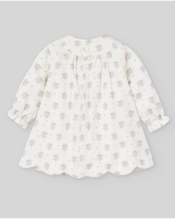 EMBROIDERED HONEYCOMB COLLAR DRESS AND "SEED" BRIEFS