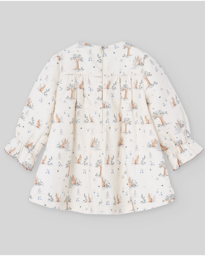 VESTIDO ESTAMPADO "POMPON"