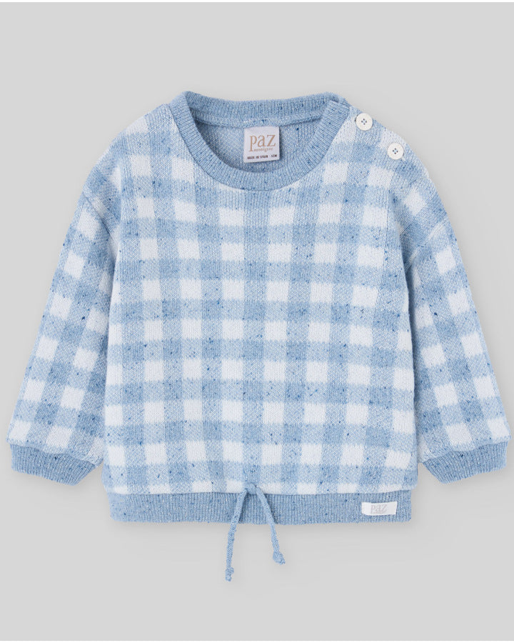 JERSEY SUDADERA DE CUADROS "DEVA"