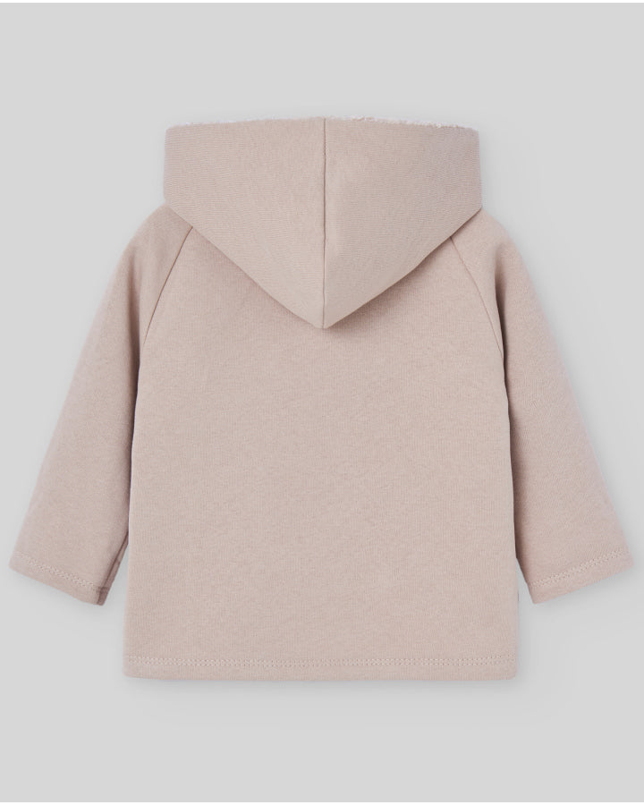 SUDADERA CON CAPUCHA FELPA "POMPON"