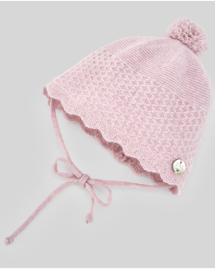 GORRO PUNTO NIÑA POMPON "ESSENTIA"