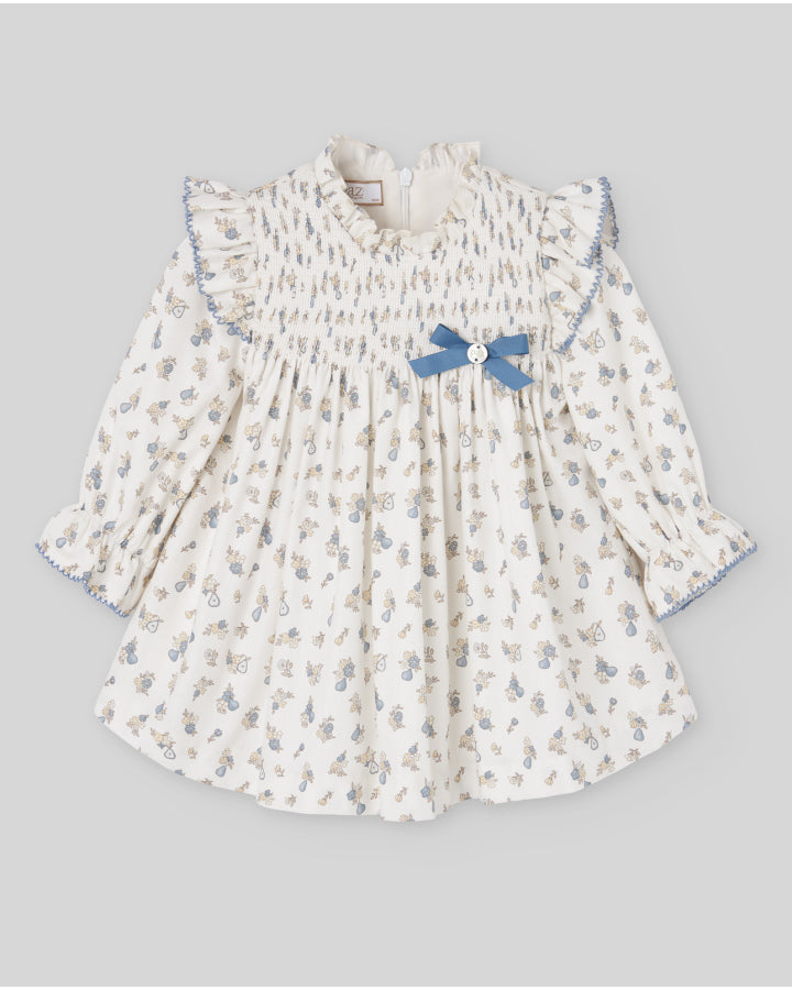 CONJUNTO VESTIDO Y BRAGUITA ESTAMPADO M/L "PONTE" - PAZ RODRÍGUEZ