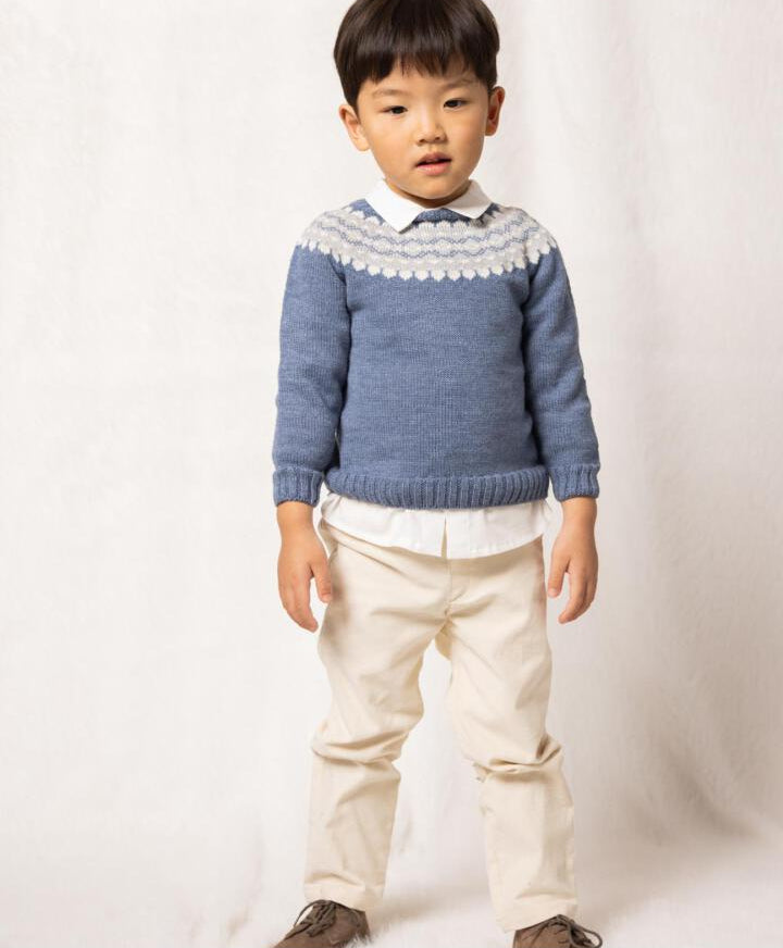 JERSEY AZUL CON GRECA LANA MERINO