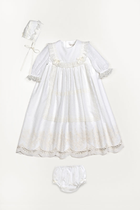 Faldon Largo Con Capota Y Cubrepañal