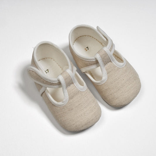 ZAPATO LINO PIEL NACAR