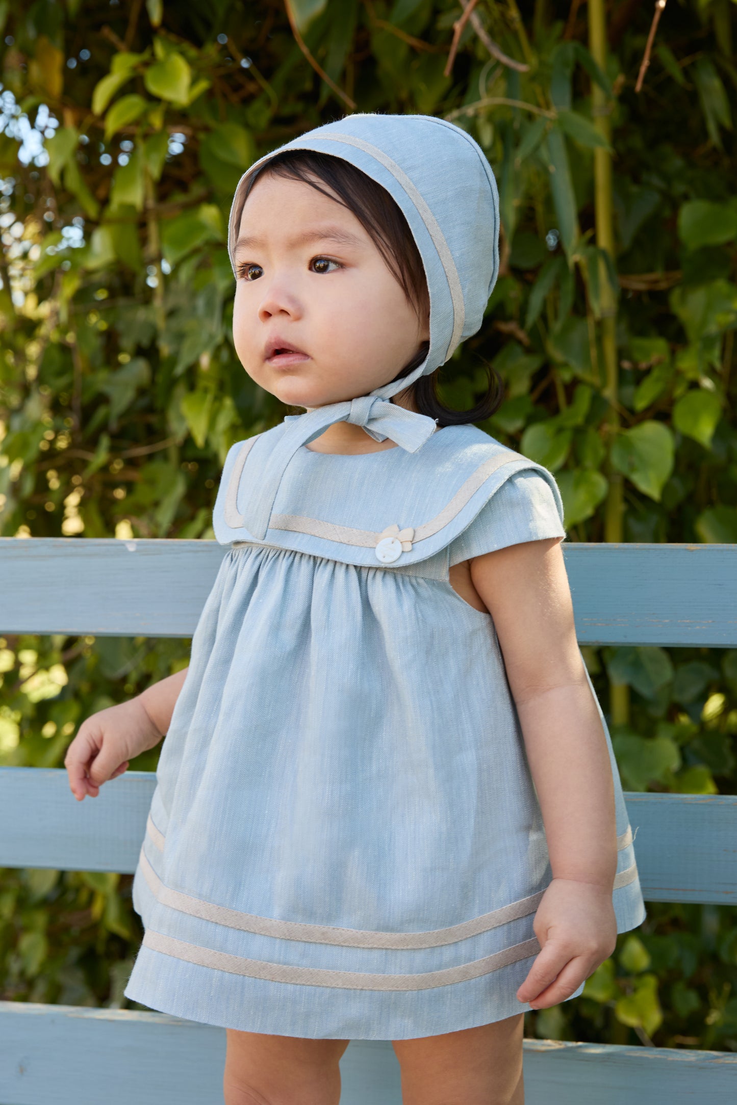 VESTIDO+BRAGA TELA NIÑA CAPRI