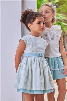 SEA GREEN STRIPED DRESS