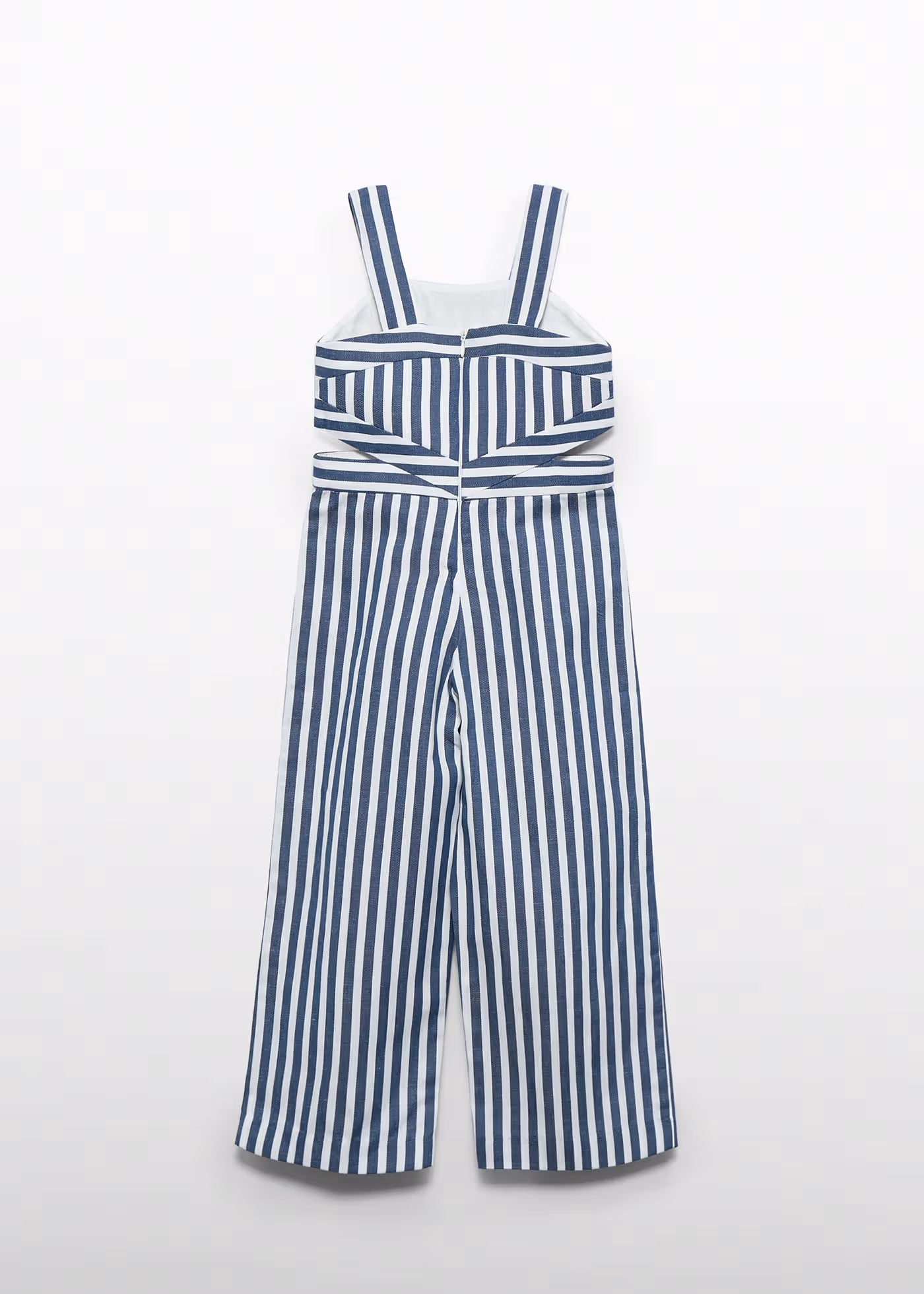 TWO-TONE STRIPED JUMPSUIT