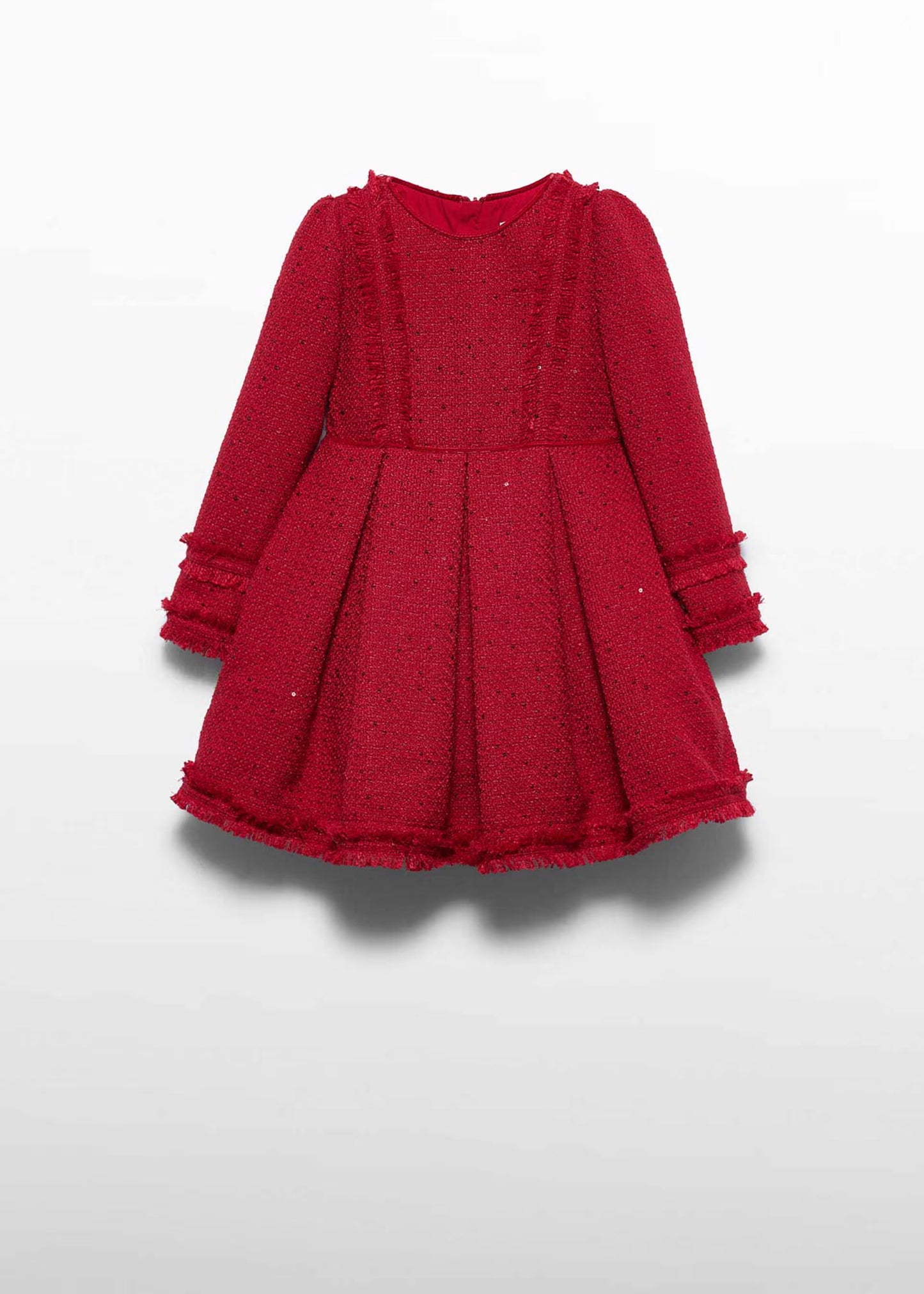 Vestido fiesta tweed lentejuelas niña- ABEL&LULA